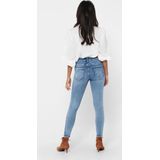 Jeans - Light Blue Denim - Met Destroyed-Effect - Normale Taillehoogte