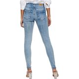 Jeans - Light Blue Denim - Met Destroyed-Effect - Normale Taillehoogte