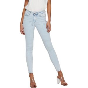 Only - Onlblush Life Mid - Jeans - Blauw - Skinny Fit, Mid Waist, 92% Katoen, 8% Elastaan
