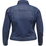 ONLY CARMAKOMA - Denim Jas - Blauw - Lange Mouwen - Knoopsluiting