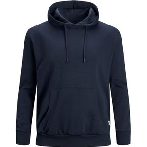 JACK & JONES Mannelijke capuchontrui plus effen hoodie, navy blazer, 3XL