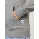 JACK & JONES Basic Sweat Zip Hood - Sweatvest - Lichtgrijs - Katoenmengsel