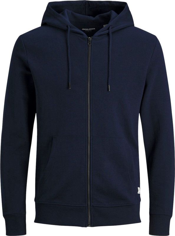 Jack & Jones - Basic Sweatshirt - Met Rits - Comfortabele Hoodie