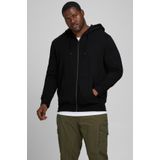 JACK & JONES PLUS SIZE Sweatvest JJEBASIC Plus Size Zwart