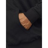 JACK&JONES - JJEBASIC SWEAT ZIP HOOD NOOS - Hoodie - Zwart - Katoenmix