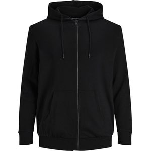 JACK&JONES - JJEBASIC SWEAT ZIP HOOD NOOS - Hoodie - Zwart - Katoenmix