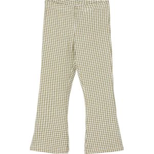 NAME IT - MINI NMFDAMAR BOOTCUT PANT - Legging - Groen/Wit - Katoen