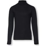 Kids Only - KOGLELA LIFE L/S ROLLNECK TOP JRS - Kleur: Zwart - Materiaal: Onbekend