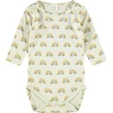 name it - Romper - Regenboogprint - Lange Mouwen - Ronde Halslijn - Viscose