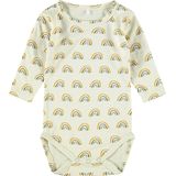 name it - Romper - Regenboogprint - Lange Mouwen - Ronde Halslijn - Viscose