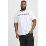 Shirt - Ronde Hals - Jersey - Logoprint - Kwartmouw