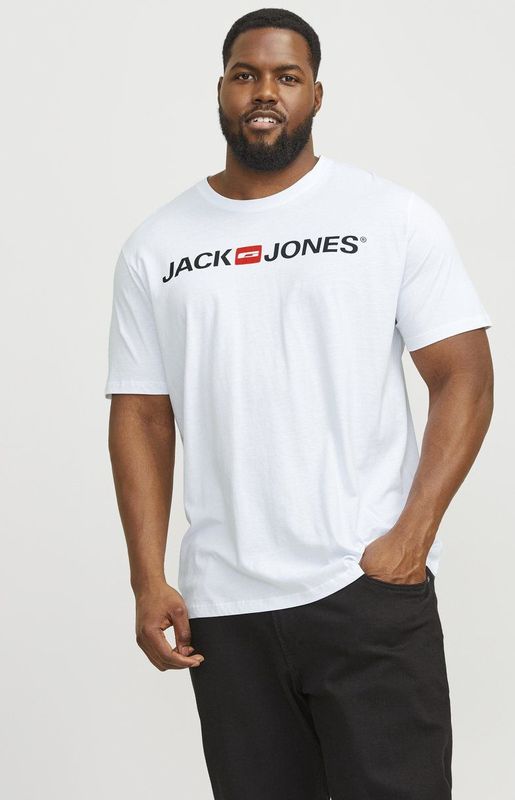 Shirt - Ronde Hals - Jersey - Logoprint - Kwartmouw