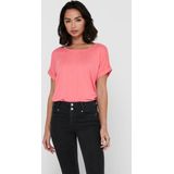 Boven - Ronde Hals - Korte Mouwen - Zwart - 75% Viscose