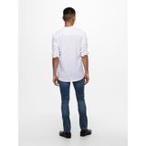 Onscaiden - Overhemd - Slim Fit - Lange Mouwen - Chinese Boord
