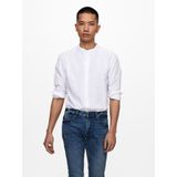 Onscaiden - Overhemd - Slim Fit - Lange Mouwen - Chinese Boord