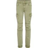 KIDS ONLY - Cargo Broek - Kaki - 98% Katoen, 2% Elasthan