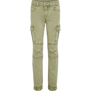 KIDS ONLY - Cargo Broek - Kaki - 98% Katoen, 2% Elasthan