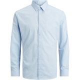 Overhemd - Cashmere Blue - Knoopsluiting - Lange Mouwen - Normale Kraag
