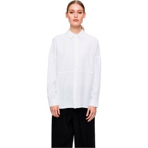 Blouse - Trixy - Effen - Lyocell - Lange Mouw - Losse Pasvorm