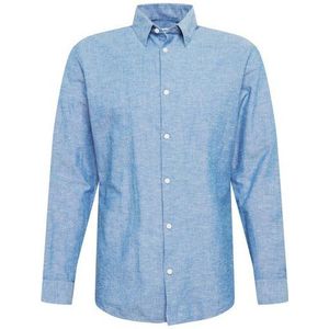 SELECTED HOMME - Herenhemd - Blauw - Biologisch Katoen - Slim Fit