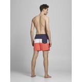 JACK&JONES - JJIBALI JJSWIMSHORTS AKM COLORBLOCK - Heren Zwembroek - Geblokt - Steekzakken