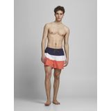 JACK&JONES - JJIBALI JJSWIMSHORTS AKM COLORBLOCK - Heren Zwembroek - Geblokt - Steekzakken