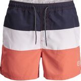 JACK&JONES - JJIBALI JJSWIMSHORTS AKM COLORBLOCK - Heren Zwembroek - Geblokt - Steekzakken