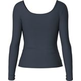 Pieces T-shirt Pckitte Ls Top Noos Bc 17101437 Ombre Blue Dames