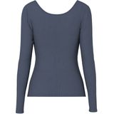 Pieces T-shirt Pckitte Ls Top Noos Bc 17101437 Ombre Blue Dames
