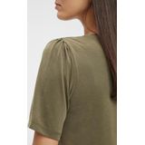 Pieces - PCKAMALA SS Puff Sleeve Dress - Sea Turtle - Modal