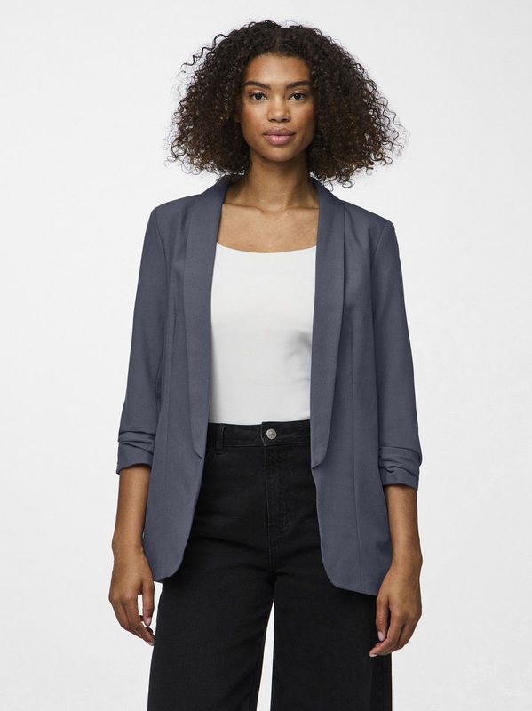 Pieces - Blouseblazer PCBOSELLA - Blazer - Ombre Blue - Met Plooidetail op de Mouw