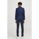 Jack & Jones Junior - Blazer - Blauw - 77% Polyester, 22% Wol, 1% Elastaan