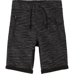 NAME IT KIDS Gemêleerde Sweatshort Scott Antraciet