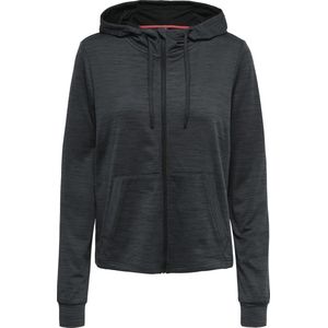 Only Play - ONPORLANA ZIP HOOD SWEAT - Dames Sporttrui - Functioneel Sportvest - Zwart