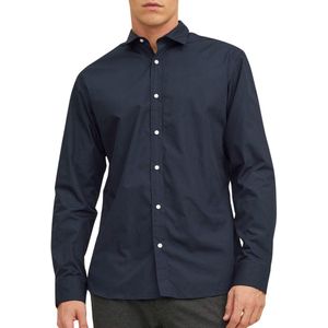 Jack & Jones - JJJOE SHIRT LS PLAIN - Overhemd - Navy Blazer - Lange Mouwen