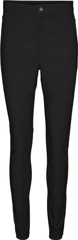 Noisy May - HW Pants - Broek - Zwart - Viscose/Polyamide/Elastaan
