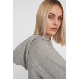 Noisy May - Helene Dress - Gebreide Sweatjurk - Met Capuchon - Zwart