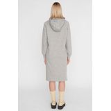 Noisy May - Helene Dress - Gebreide Sweatjurk - Met Capuchon - Zwart
