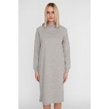 Noisy May - Helene Dress - Gebreide Sweatjurk - Met Capuchon - Zwart
