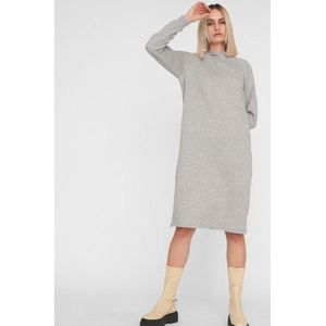 Noisy May - Helene Dress - Gebreide Sweatjurk - Met Capuchon - Zwart