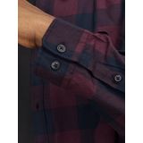 Jack & Jones - Gingham Twill - Overhemd - Blauw - 100% Katoen
