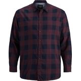 Jack & Jones - Gingham Twill - Overhemd - Blauw - 100% Katoen