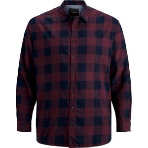 Jack & Jones - Gingham Twill - Overhemd - Blauw - 100% Katoen