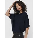 JDY - Gebreide Pullover - Zwart - Polyester - Boothals