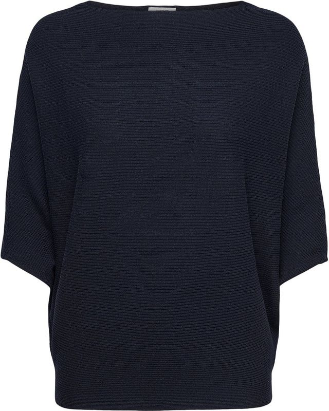 JDY - Gebreide Pullover - Zwart - Polyester - Boothals