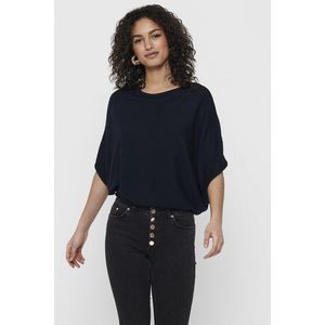 JDY - Gebreide Pullover - Zwart - Polyester - Boothals, Lange Mouwen