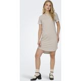 Jacqueline de Yong - Jdyivy SS Dress - Jurk - Beige - Katoen/Polyester