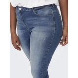 Jeans - Skinny Fit - Light Was - Hoog Taille - Open Scheuren