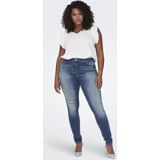 Jeans - Skinny Fit - Light Was - Hoog Taille - Open Scheuren