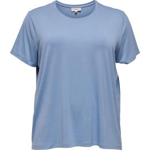 ONLY - CARMAKOMA SS TOP NOOS - Dames T-shirt - Kleur - Materiaal